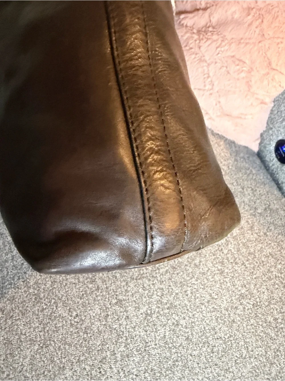 Vintage Dark Brown Frye Claude Hobo Shoulder Bag